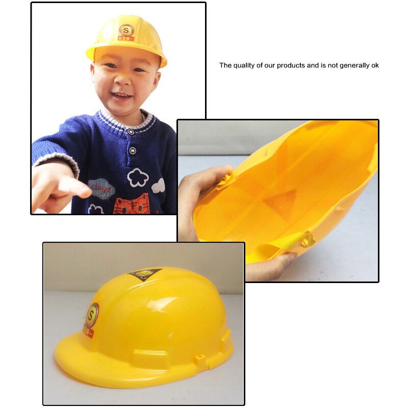 1 st Simulatie Bouw Helm Pretend Rollenspel Hoed Speelgoed Kids Childrens Speelgoed Voor Meisjes Funny Gadgets