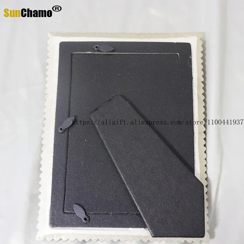 Spiegelglas fotolijst 6-inch platform Vintage gesneden klavertje vier Platform High-end prachtige fotolijst woondecoratie