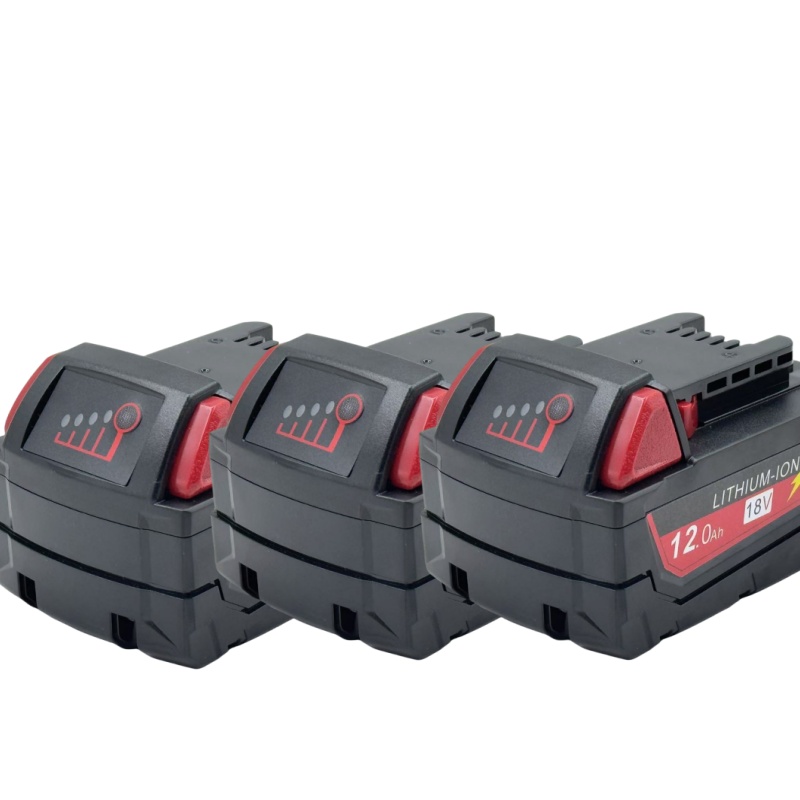 100% para batería de herramienta eléctrica Milwaukee M18 + cargador, BR,XC,18V, 6,0/9.0/12.0AH M18B5, 48-11-1860, batería integrada 18650