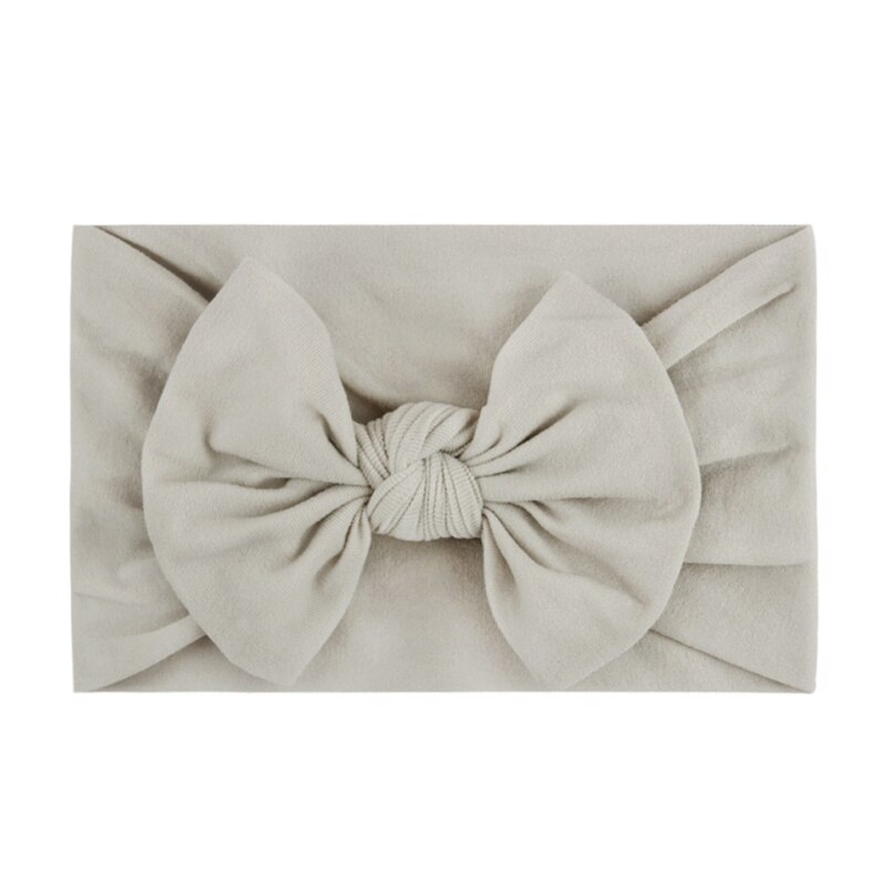 Baby Junge Mädchen Einfarbig Bowknot Stirnband Headwear Nahtlose Super Weiche Hairband Nette Haar Zubehör freundlicher Zubehör: 17