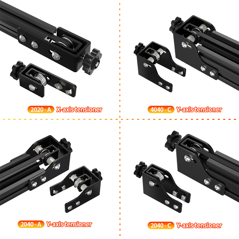 3D Printer Parts Y/X Axis Motor Mount Bracket And GT2 6mm with 2GT Tensioner For CR-10 Ender-3 DIY 3D Printer