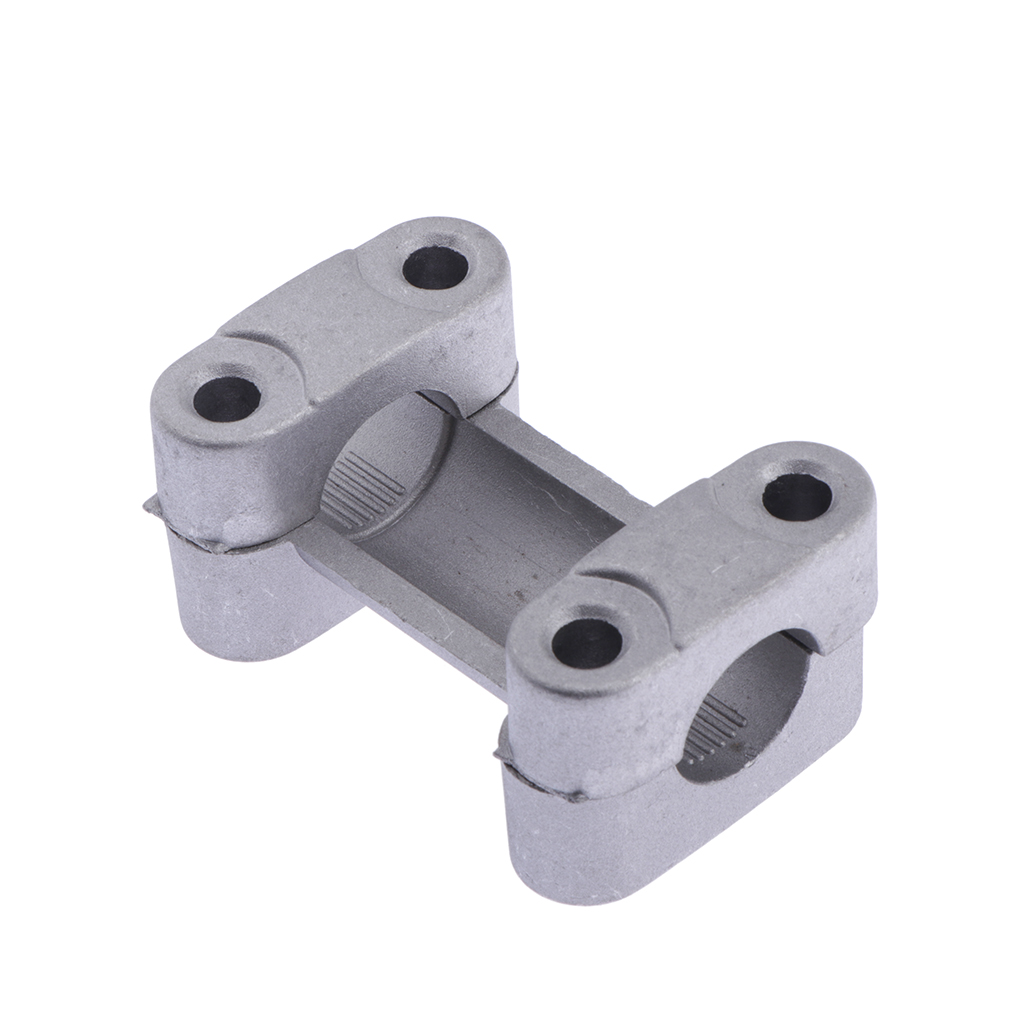 22mm Silver CNC Alloy Handlebar Riser Mount Clamp Adapter Universal Handle Bar Clamp Adapter Riser Taper