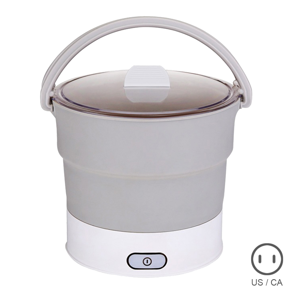 Plegable eléctrico portátil olla cocina vaporizador hervidor hervir doble voltaje para la cocina HFing: US