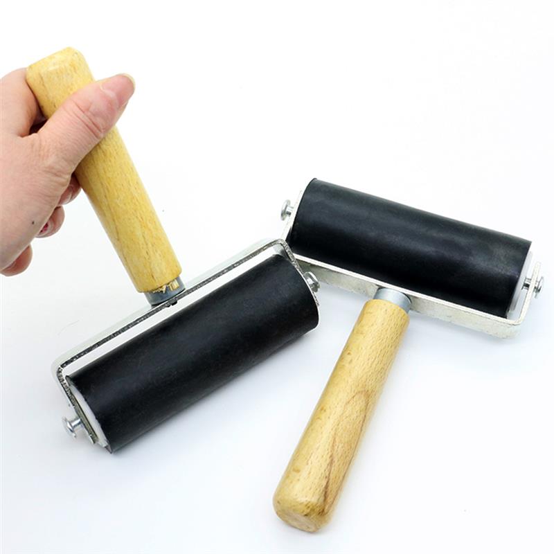 3.5Cm Graveren Roller Roller Klei Rubber Roller Keramische Deegroller Modeling Tool Professionele Rubber Roller Art Stempelen Tool