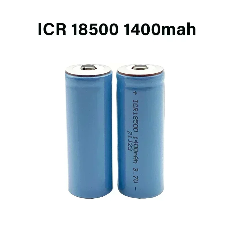 18500 battery, aluminum ion battery, 3.7V 1400mAh, with pointed rechargeable, suitable for strong light flashlights