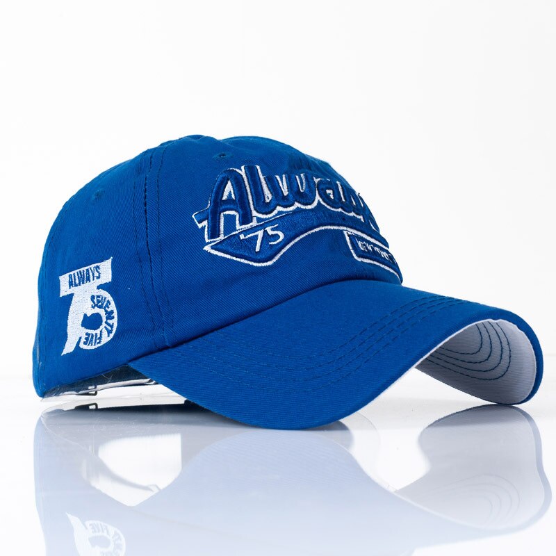 Roxcober heren katoenen letterborduurwerk baseballpet snapback hoed outdoor gorra hombre casquette homme vizieren caps 4002: Hemelsblauw