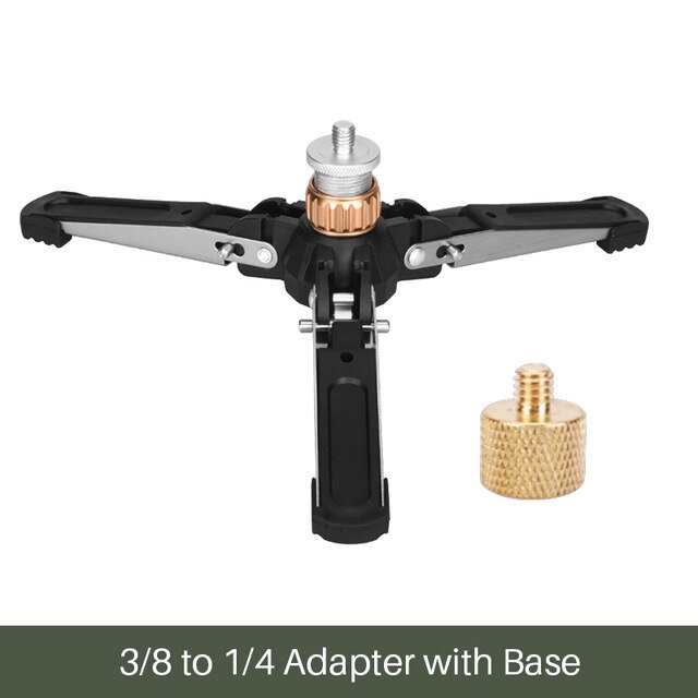 5KG Maxload universel vidéo monopode socle monopode trépied Manbily Mini trois pieds Support pour DSLR monopode avec 3/8 ''vis: Tripod TpyeB Adapter