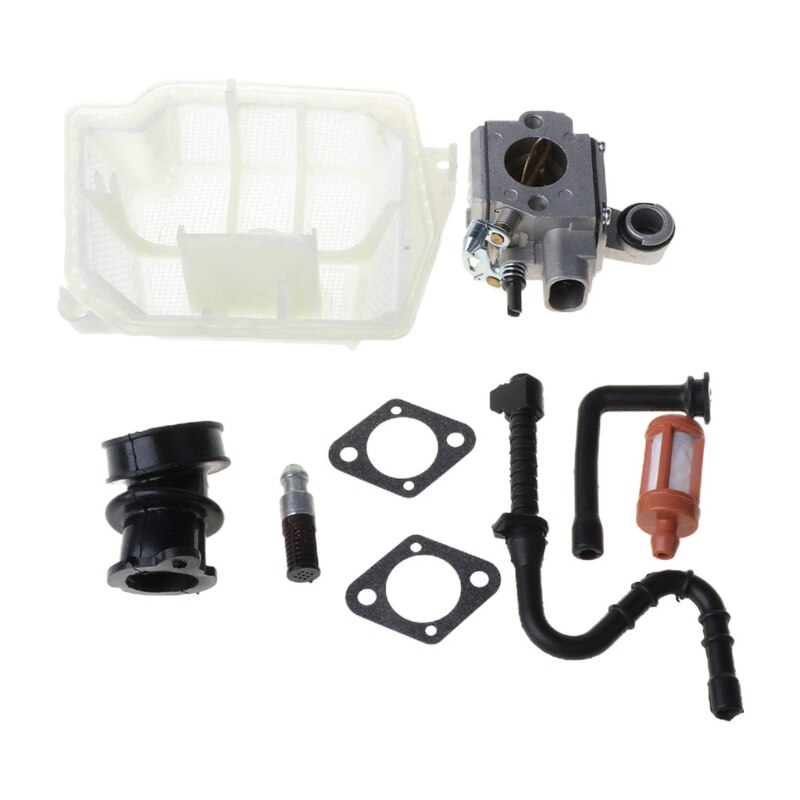 OOTDTY Vergaser Dichtungskit für Stihl MS361 Kettensäge - Inklusive Luft Kraftstoff Ölfilter und Leitung