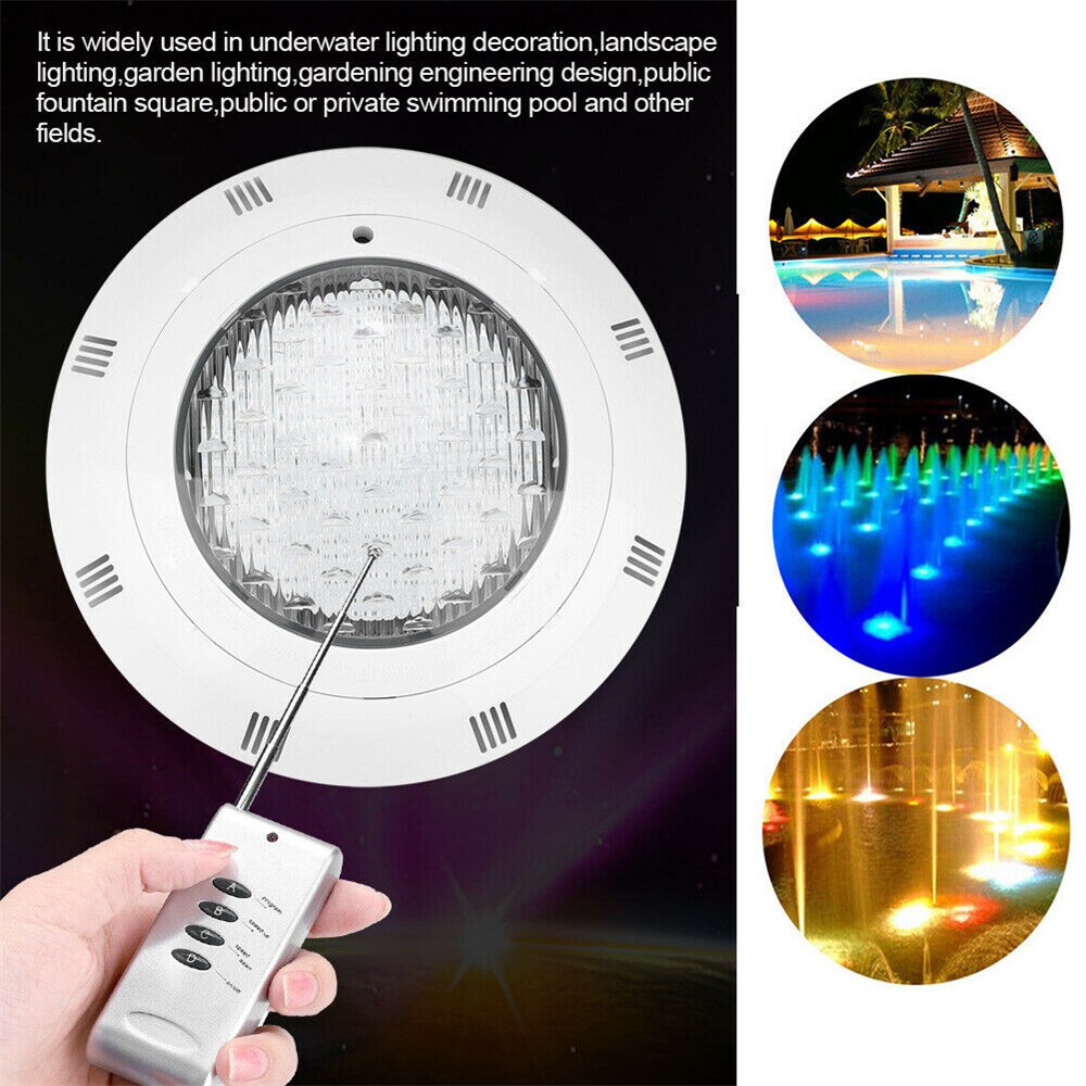 Svømmebasseng lys 25w ip68 ledet ledet vanntett undervannslys  ac12v demning lys rgb ledet piscina luz søkelyset