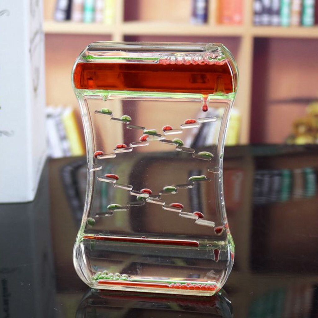 Anti Stress Fidget Toy Two-color Oil Ladder Liquid Water Sensory Calming Motion Timer Antistress Relieve Anxiety Toy