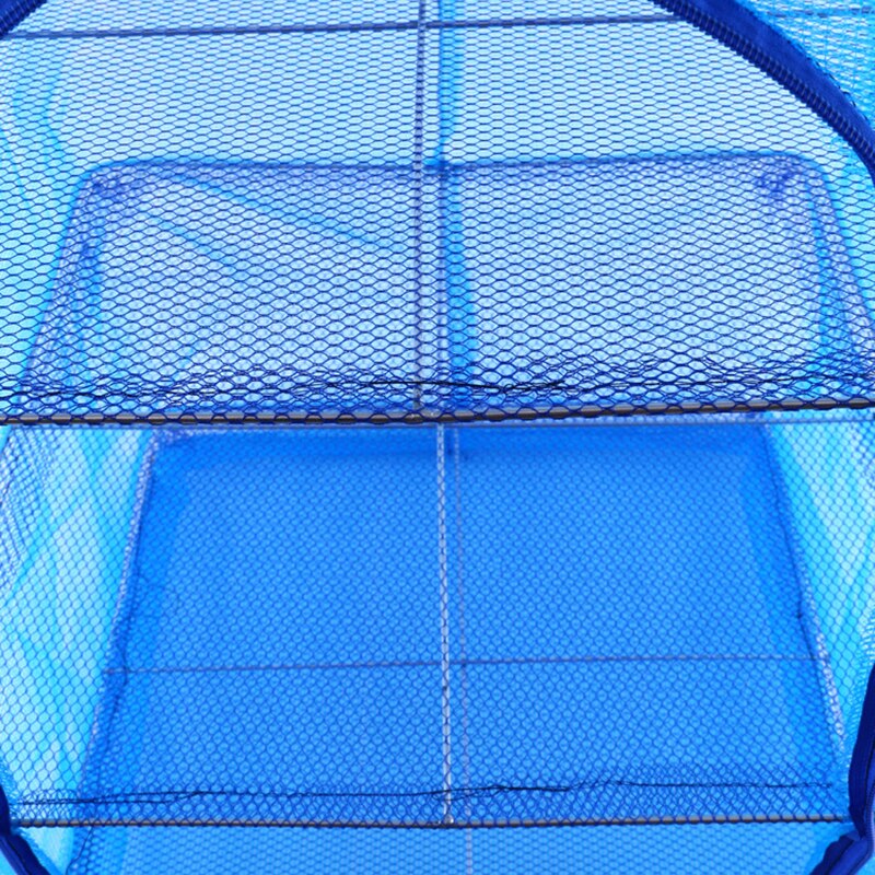 Folding Fish Network Net Red Drying Rack Foldable Mesh Hanging Vegetable Dishes Dryer Hanger Fishing Accessories