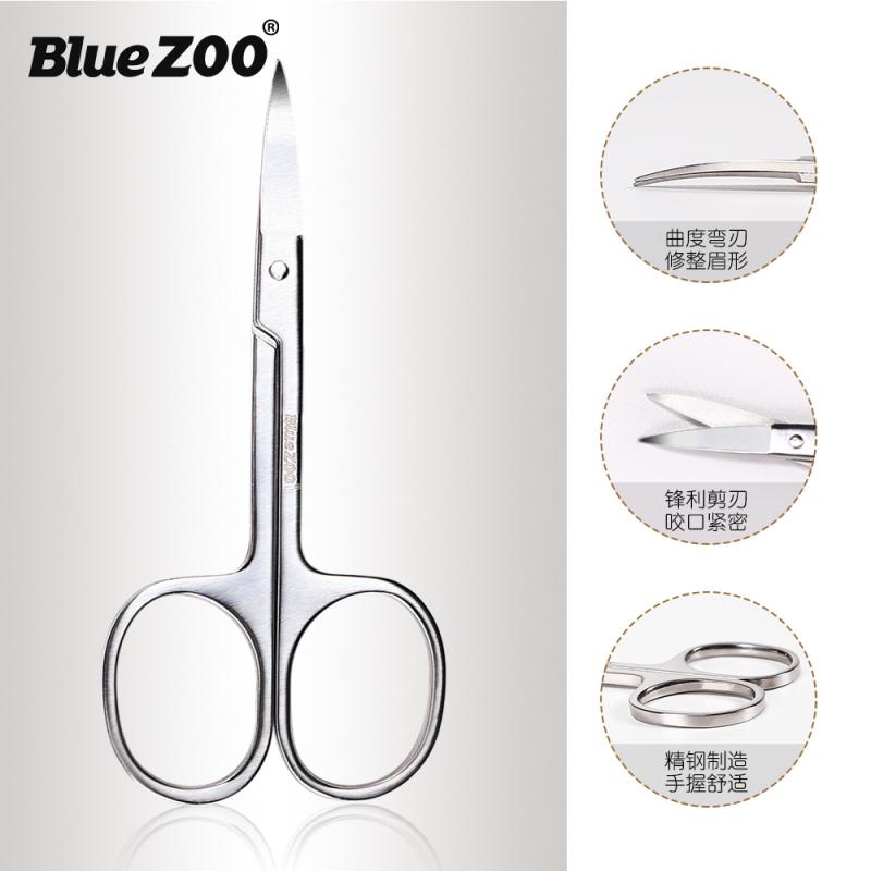 1 st silverfärgat rostfritt stål skäggsax skäggtrimmer ögonbryn vibrissa raksax kosmetiska verktyg