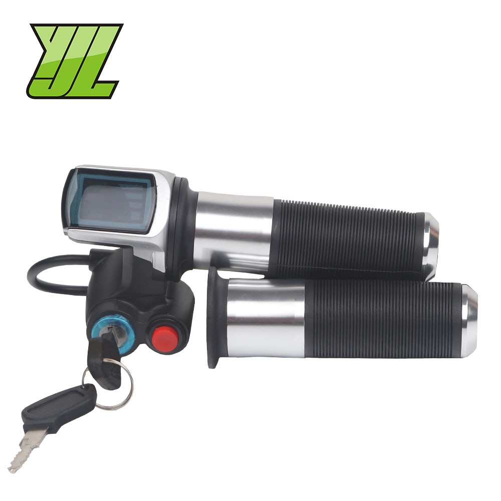 36V 48V Elektrische Fiets/Scooter/Motorfiets/Ebike Speed Gas Handvat/Gashendel/Gaspedaal Throttle twist Grip Zilver Kleur
