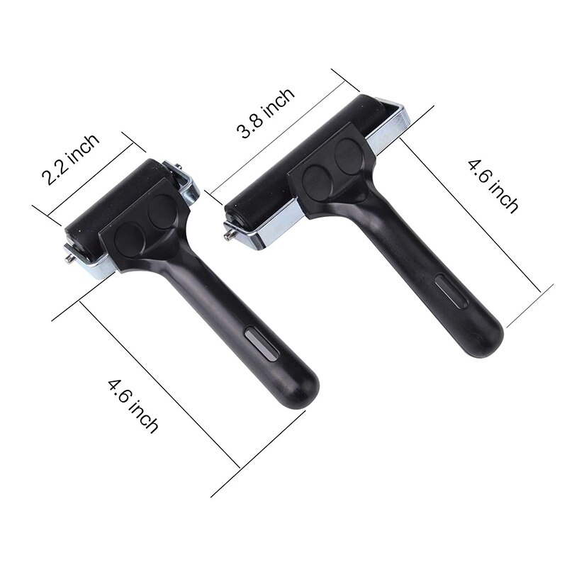 2 stuks rubberen remrol, zachte rubberen rem, rubberen trommel, verfkwast, inkt applicator, kunstnijverheid, olieverfgereedschap