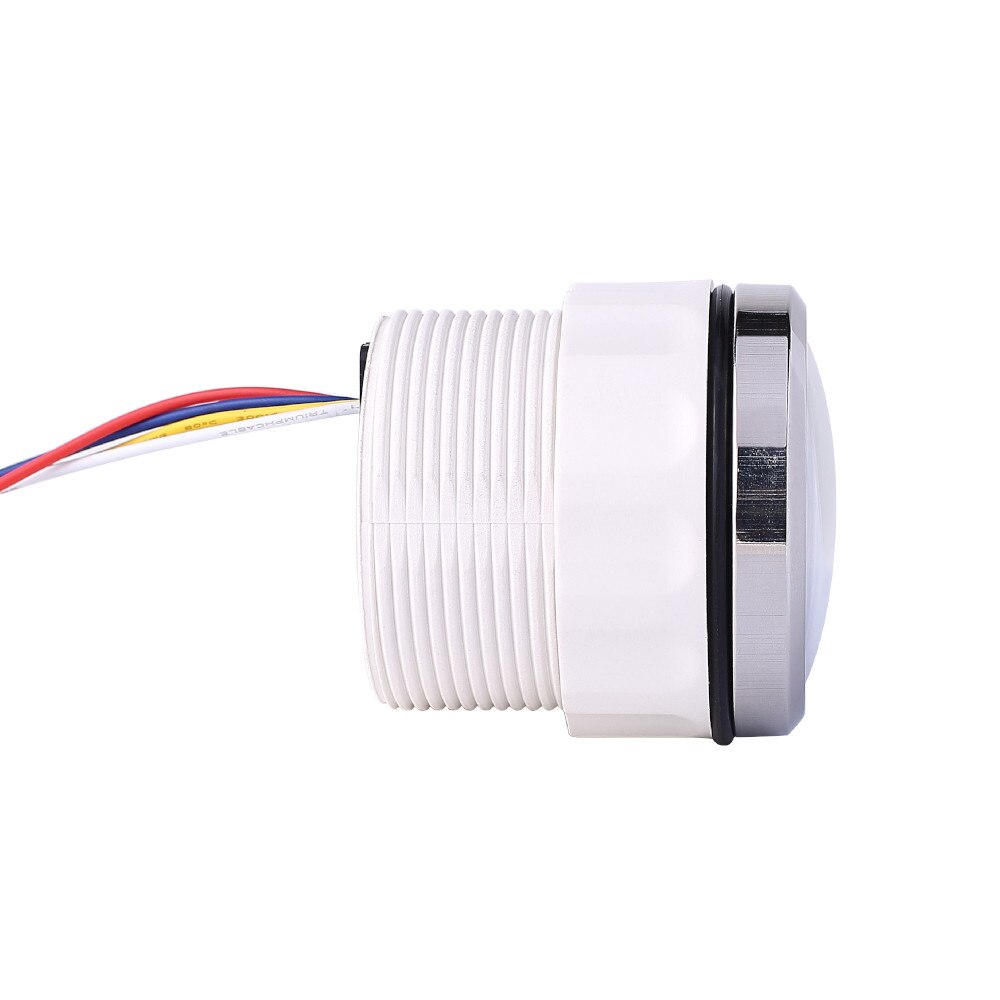 52mm Boat UP-DN Trim Meter Outboard Engine Left Side Trim Gauge 0-190 ohm With Red Backlight 12V/24V