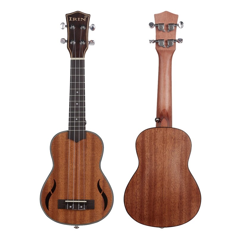 IRIN 21 Inch Walnut Wood 18 Fret Acoustic Tenor Ukulele Hawaii 4 Strings Guitar