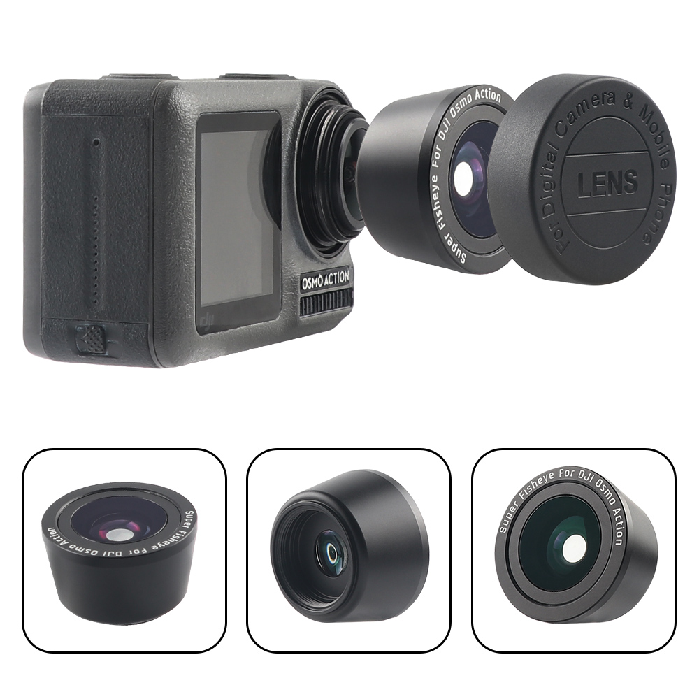 Lente da câmera da substituição da lente grande angular de 180 graus dji para a câmera da ação de osmo