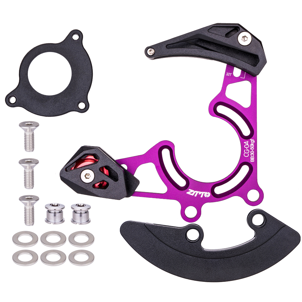 DH AM MTB Chain Guide CG03 /CG04 Mountain Bike Chain Guide Single Disc 1X System ISCG05 BB Mount Black Bike Chain Catcher