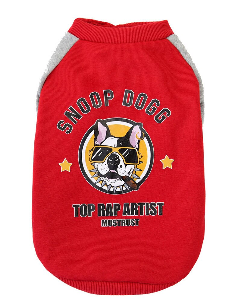 Winter Thickening Funny Teacup Puppy Clothes Personality Pitbull Dog Clothes Sweater for Dogs Xxxs Dog Clothes Sweater for Cats: Red / XXL