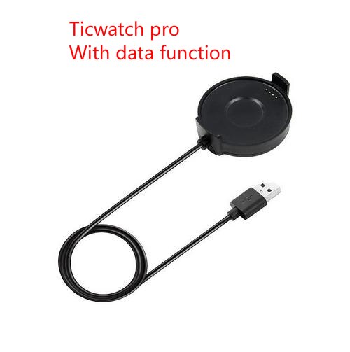 1pc support chargeur usb pour Ticwatch Pro Dock support adaptateur câble montre intelligente support magnétique/ligne chargeur accessoires: 2 for Ticwatch pro