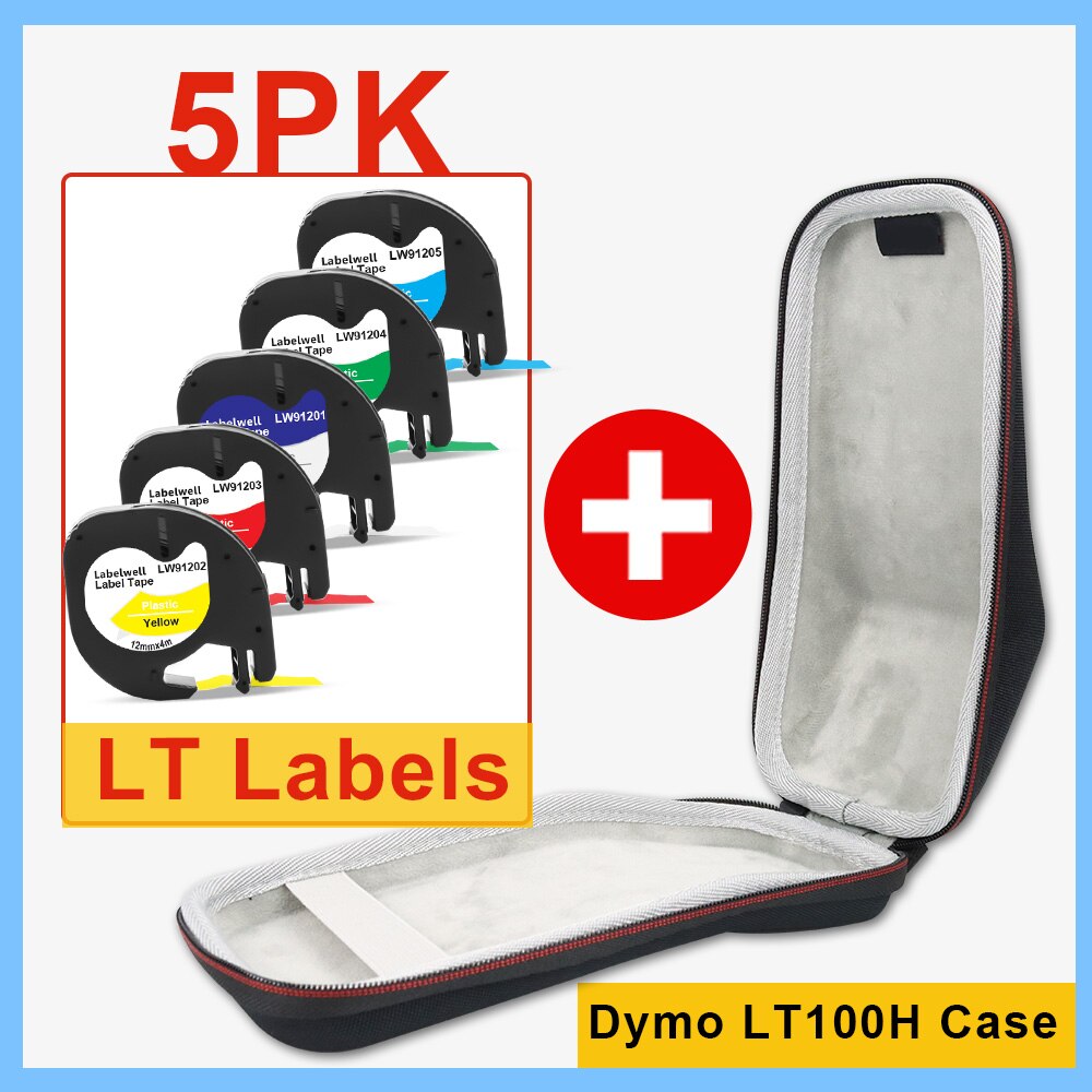 Labelwell ochronny futerał podróżny do Dymo Letratag LT-100H LT100H wytwórnia etykiet twardy futerał do przenoszenia schowek LT 91201 12267