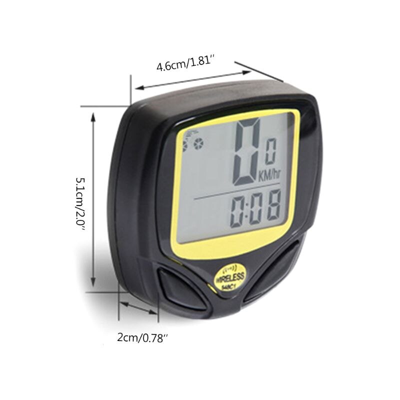 Bicycle Wireless Digital Speedometer Outdoor Bike Cycling Odometer Speed Counter 875D