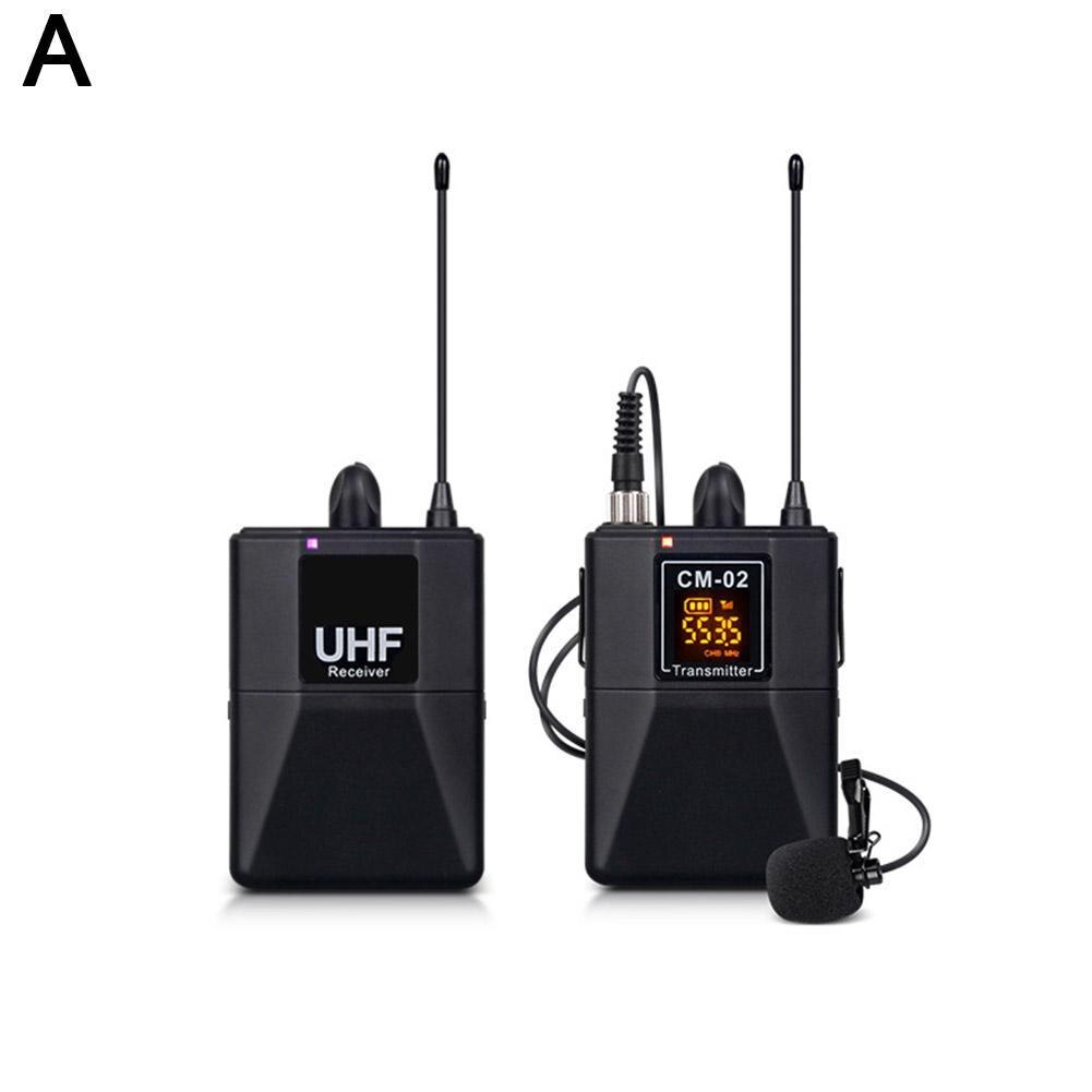 Uhf Dual Channel Draadloze Lavalier Microfoon Revers Microfoon Voor Slr Camera 60M Bereik Voor Dslr Camera Interview Live Opname: A