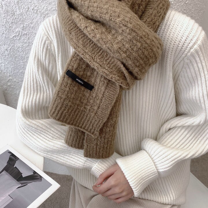 Len solid color cashmere cảm thấy scarf stole len và dệt kim choàng stoles Aliba