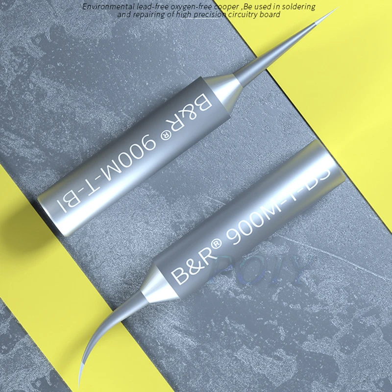 Puntas de soldador ultradelgadas de 0,1mm, 900M-T-BI/BS, junta de soldadura de larga vida, transferencia de calor de alta velocidad, soldadura de hierro