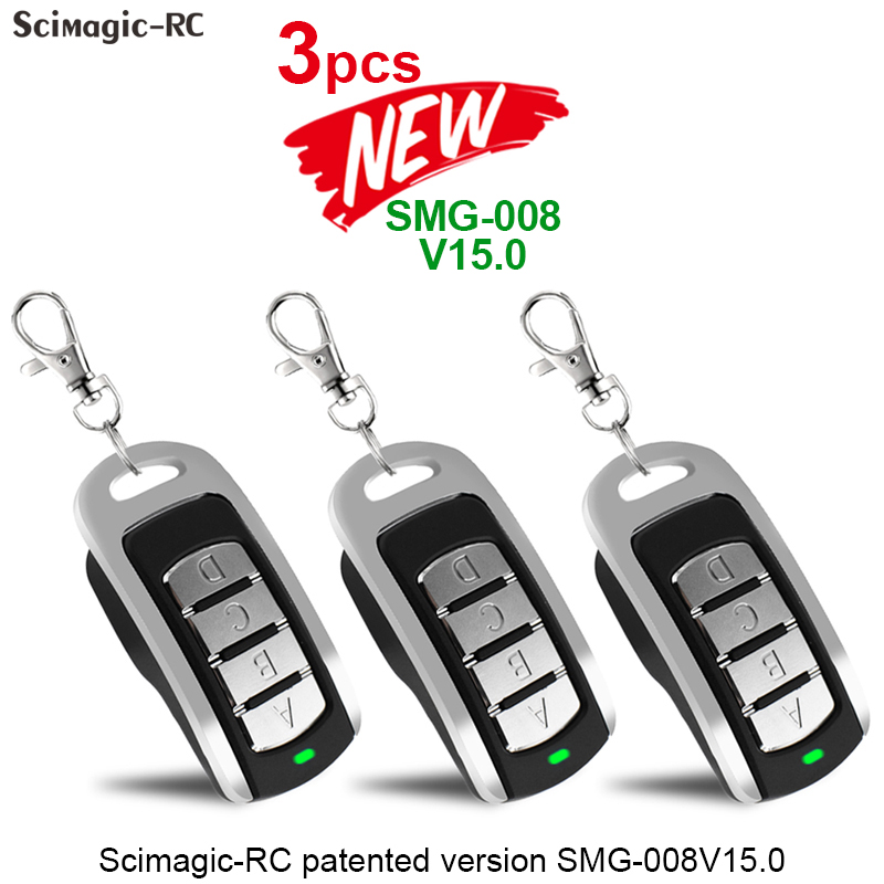 BFT MITTO 4, MITTO4A, MITTTO B RCB 04, KLEIO B RCA 04, TRC1, TRC2, TRC3 Garage Remote Control 433MHz Rolling Cod Fob Transmitter: 3pcs