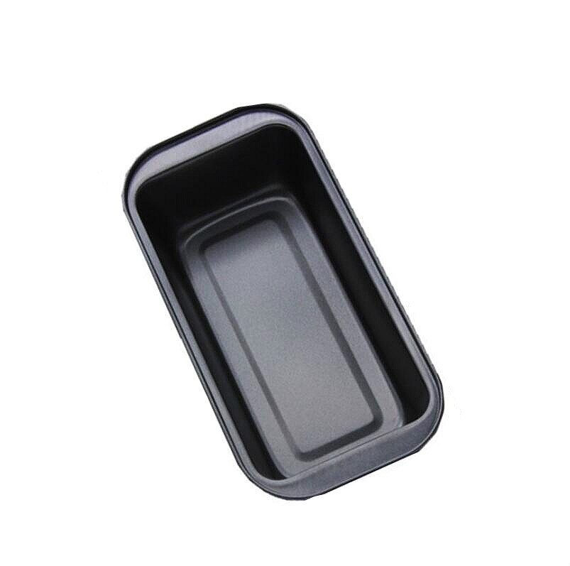 Herramienta para hornear Rectangular para oro tostadas de pan de molde horno pastel casero herramientas de cocina para hornear de acero al carbono rectángulo hacer pan: Black Uncovered