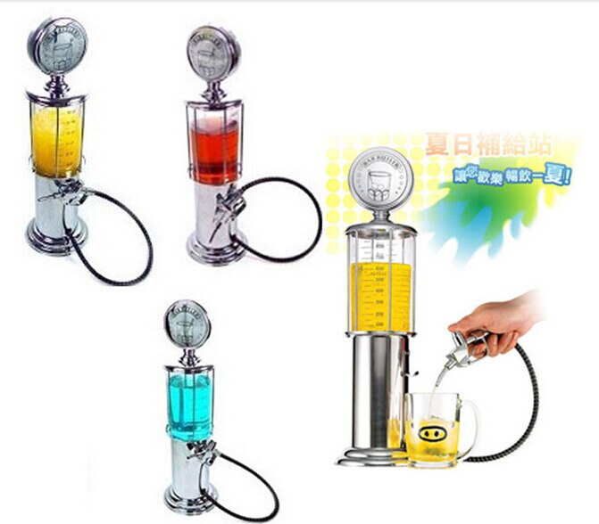 1000cc Dubbele Guns Liquor Pomp - Bier- En Drankdispenser Rood Benzinestation Stijl