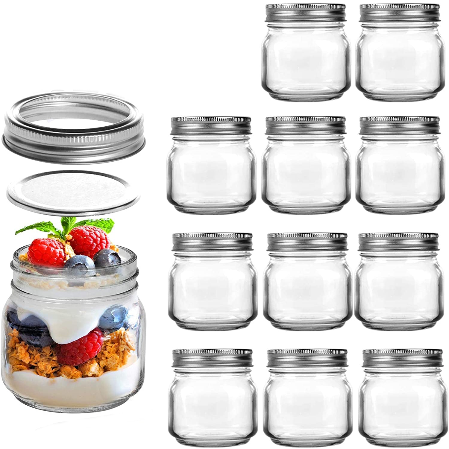 Mason Jars With Regular Lids Ideal for Jam Honey Wedding Favors Shower Favors DIY Magnetic Spice Jars