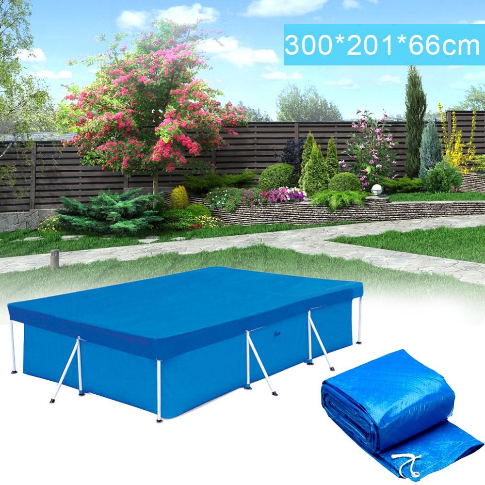 Large swimming pool cover rectangularPEtarpaulin swimming pool rectangular cover cloth dustproof floor cloth outdoorvilla garden