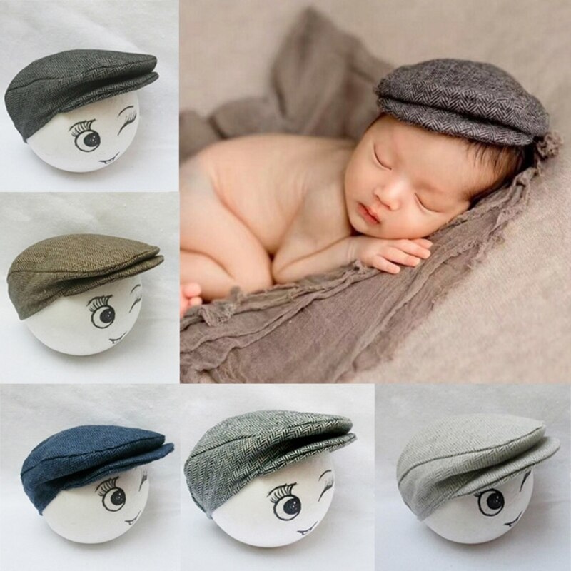 Leuke Baby Pasgeboren Piekte Beanie Cap Hoed Baby Jongens Meisjes Fotografie Prop 0-1M