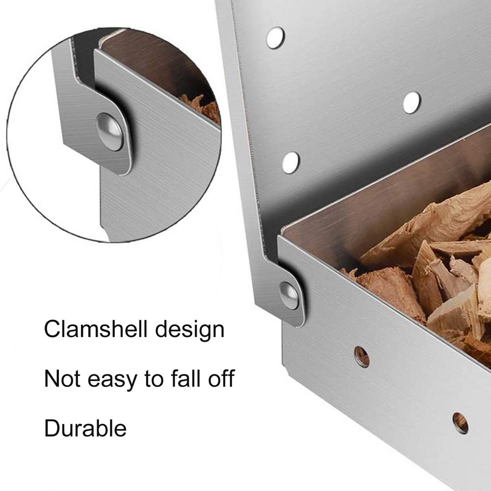 Outdoor BBQ Products Stainless Steel Smoker BOX BBQ Stainless Steel Smoke Box Kichen Tools Cooking Tools Bacon Mini Box