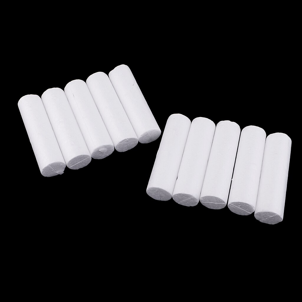 30 peças diy cilindro forma isopor espuma material para ofício 120/90/63mm