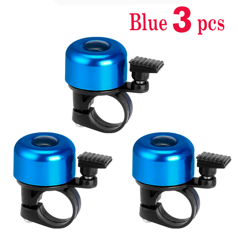 1~3 pezzi campanello per bicicletta in lega di alluminio MTB anello per clacson allarme sonoro di sicurezza manubrio allarme di avviso ciclismo accessori bici per bambini: marina militare Blu