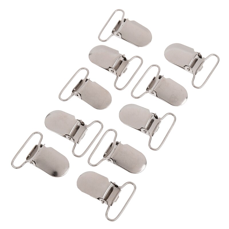 10 Stks/partij Metalen Haak Fopspeen Bretel Clips 25 Mm Voor Jas Kleding Accessoires 25 Mm