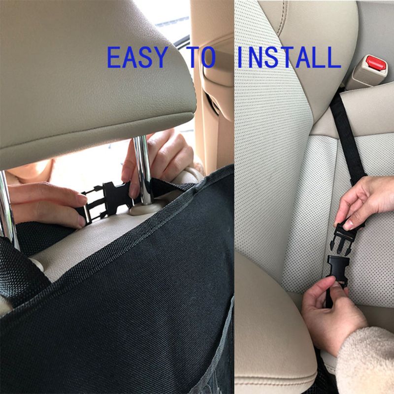 Assento de carro traseiro organizador assento da frente armazenamento crianças saco de bolso proteger saco de armazenamento para crianças bebê kick esteira proteger saco de armazenamento
