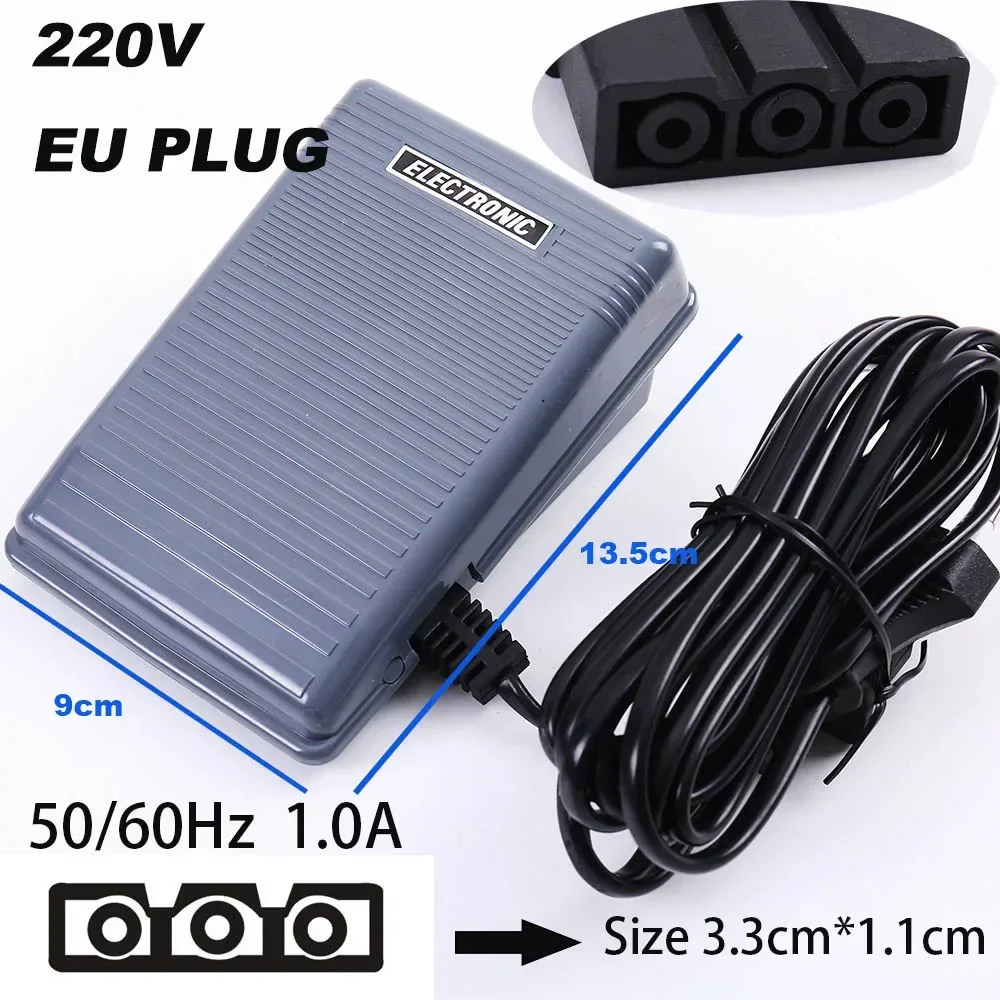 Fotpedal symaskinsbrytare strömsladd hastighetsjusterare motortillbehör styrning elektrisk för brother singer del: Ljusgul