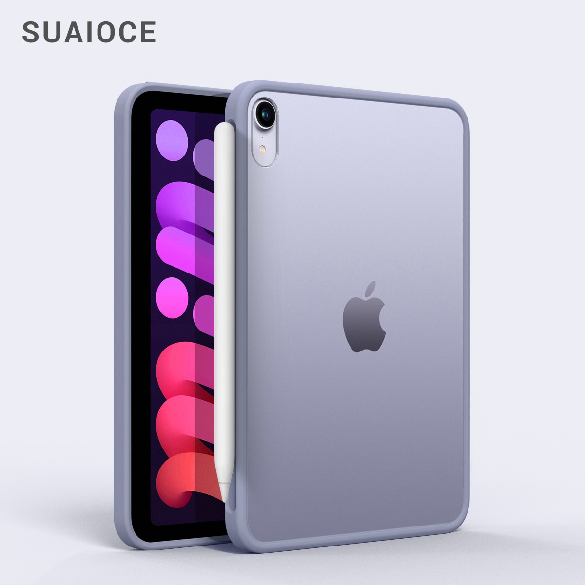 SUAIOCE Neue matt Für iPad Mini 6 fallen TPU Harte Rückseitige Abdeckung für iPad Mini. 8,3 Zoll transparent stoßfest Schutzhülle