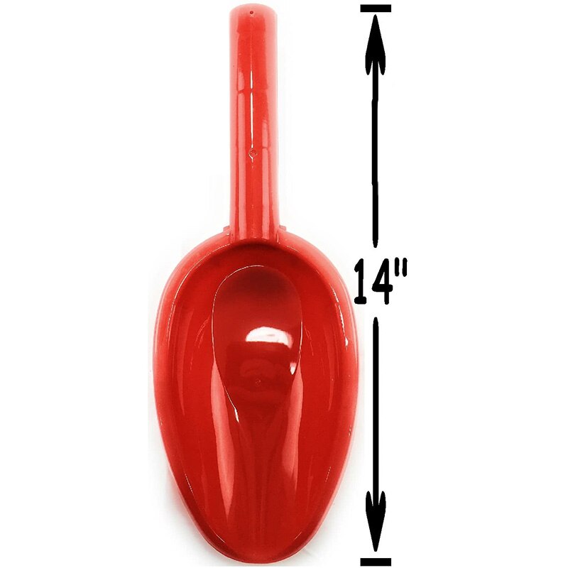 3Pcs Kinderen Lange Handvat Matte Lage Plastic Schop, Geschikt Voor Zand En Strand Rood, blauw En Groen