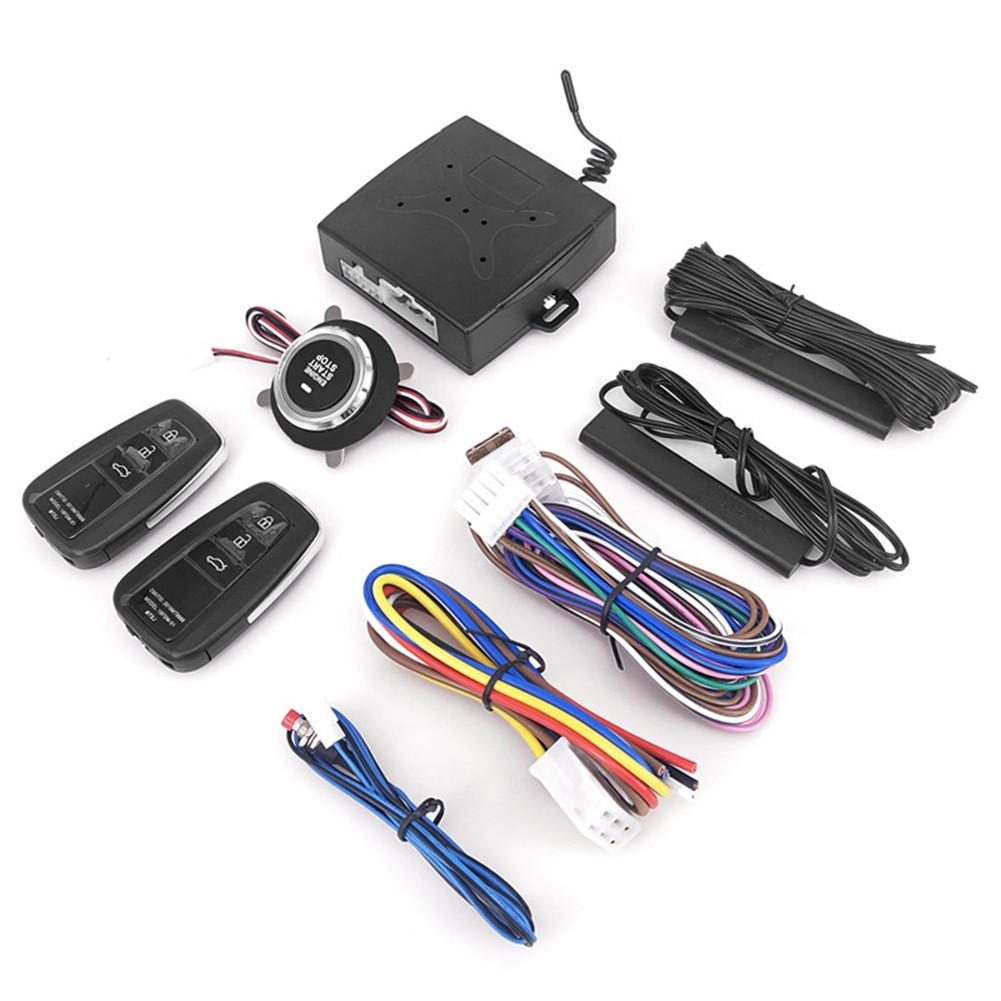 Keyless Entry System Remote Alarm System Auto Car SUV Multifunctional Anti-theft Keyless Entry Starter Auto Accessories Tool 12V