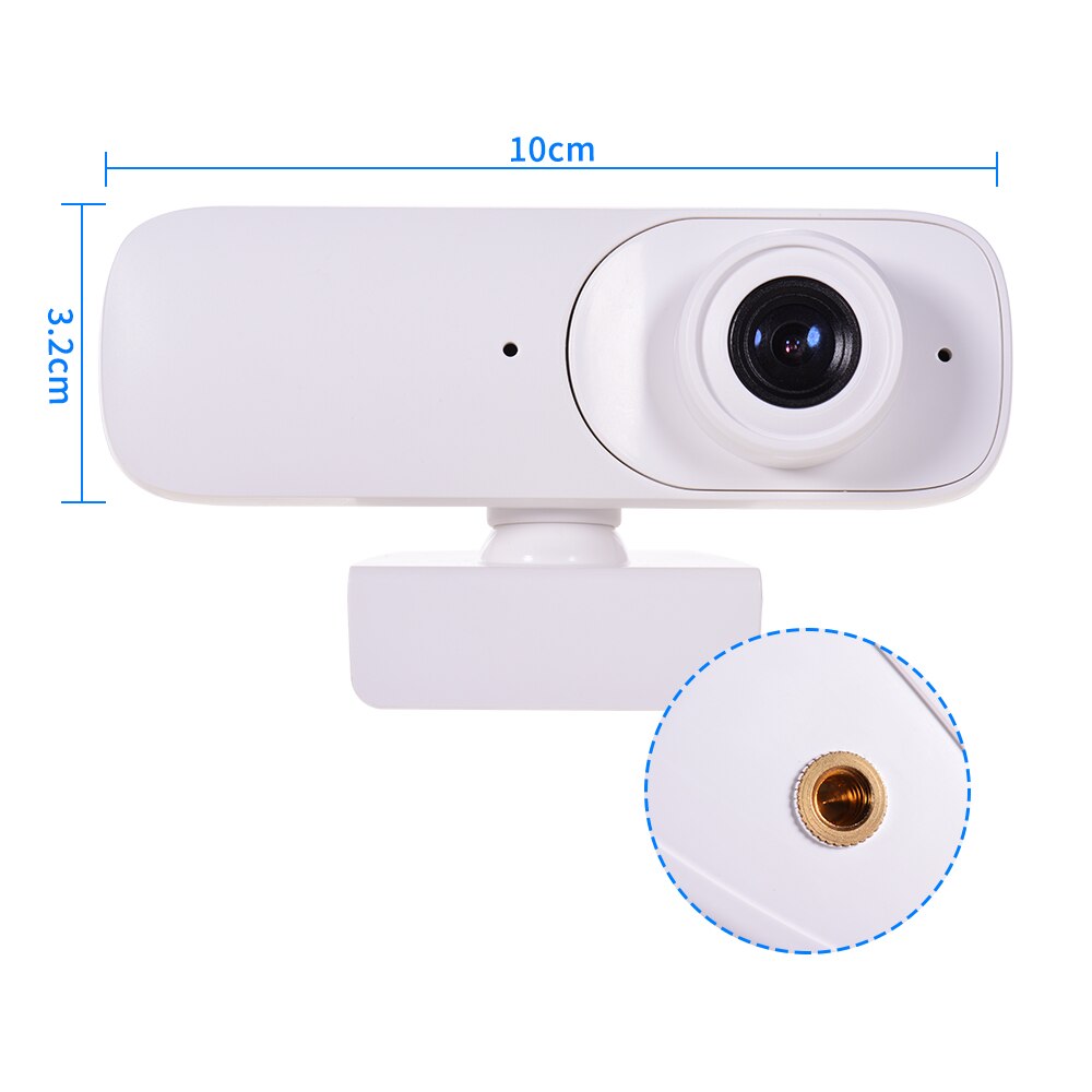 Aibecy Hd 1080P Webcam Web Camera Met Microfoon Ondersteuning Touch-Schakelaar Autofocus Usb Pc Camera Webcam voor Pc Desktop Laptop