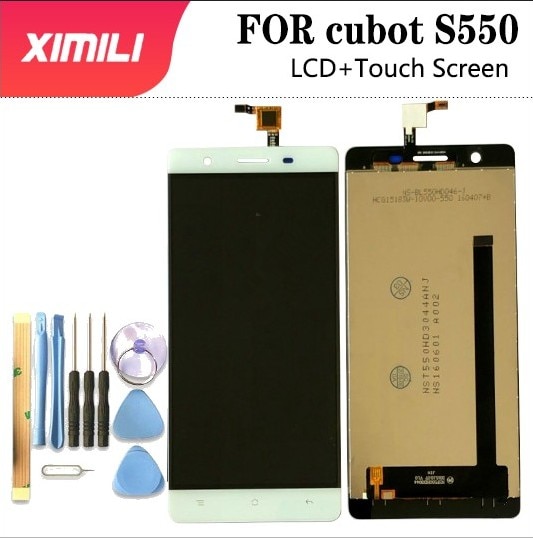 5.5"For Cubot S550 NSF550HD3044 LCD Display+Touch Screen 100% Original LCD Digitizer Glass Panel Replacement For Cubot S550 vers