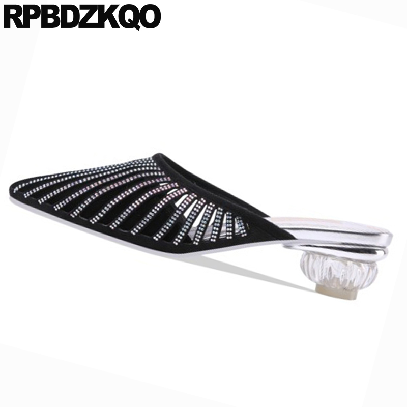 Zapatos de tacón alto con punta de Punta Negra zapatillas gruesas de talla baja 4 34 zapatos de de europea para mujer de lujo zapatos nuevos zapatos