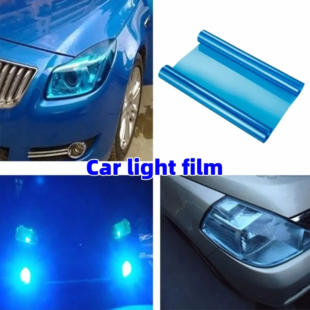 Luz de faro de coche, tinte de luz trasera, pegatina de vinilo, lámpara autoadhesiva, pegatina de luces de aluminio para accesorios de faros de coche