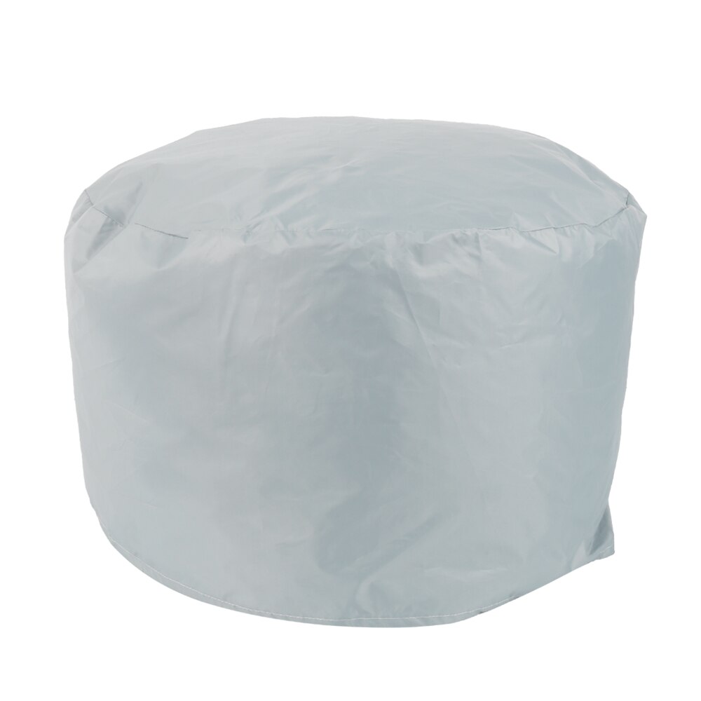 2 kokoa vedenpitävä patio palo kuopan kansi uv suoja grilli bbq suoja ulkotarha piha pyöreä katos huonekalut kattaa: Vaalean harmaa / 122 x 46cm