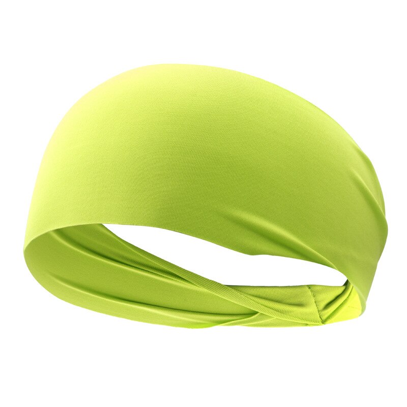MCFK 1922 Radfahren Sport Kopftücher Läuft Schnell trocknend Stirnband Yoga Stirnband draussen Basketball Schweiß-saugfähig Stirnband: Neon- Gelb